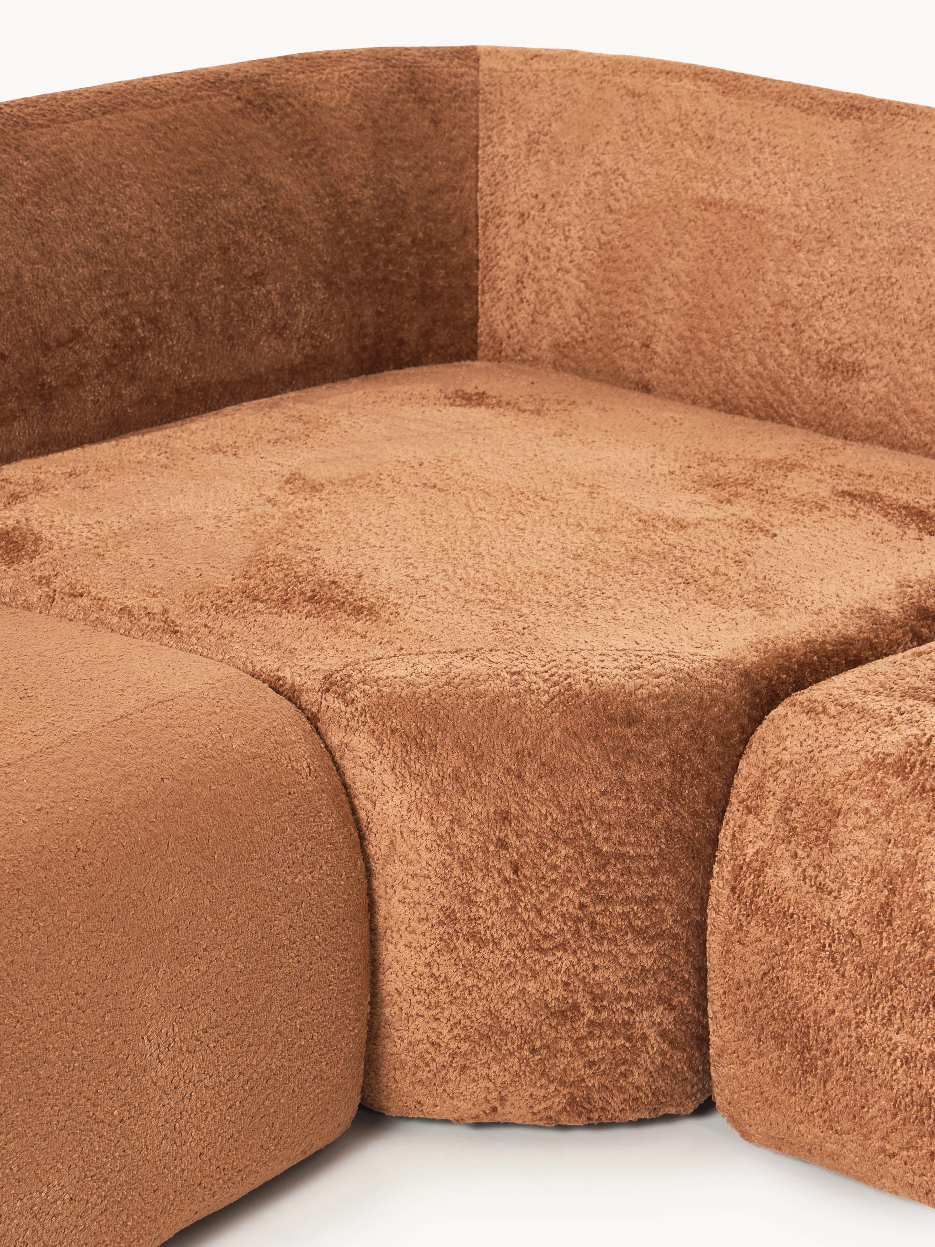 XL modulaire bank Wolke van teddy bouclé
