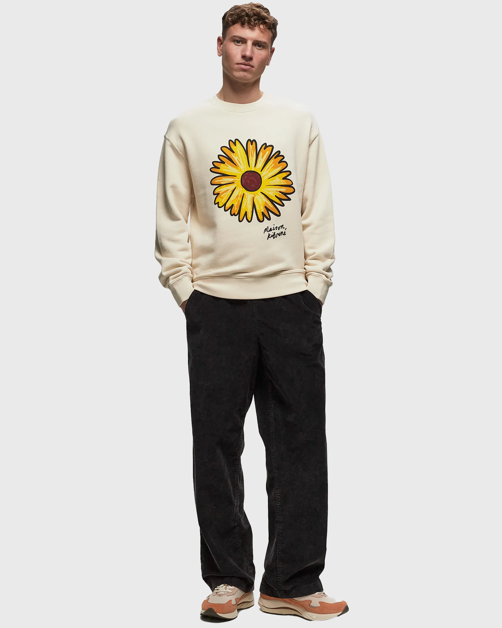 Maison Kitsune FLOATING FLOWER COMFORT SWEATSHIRT