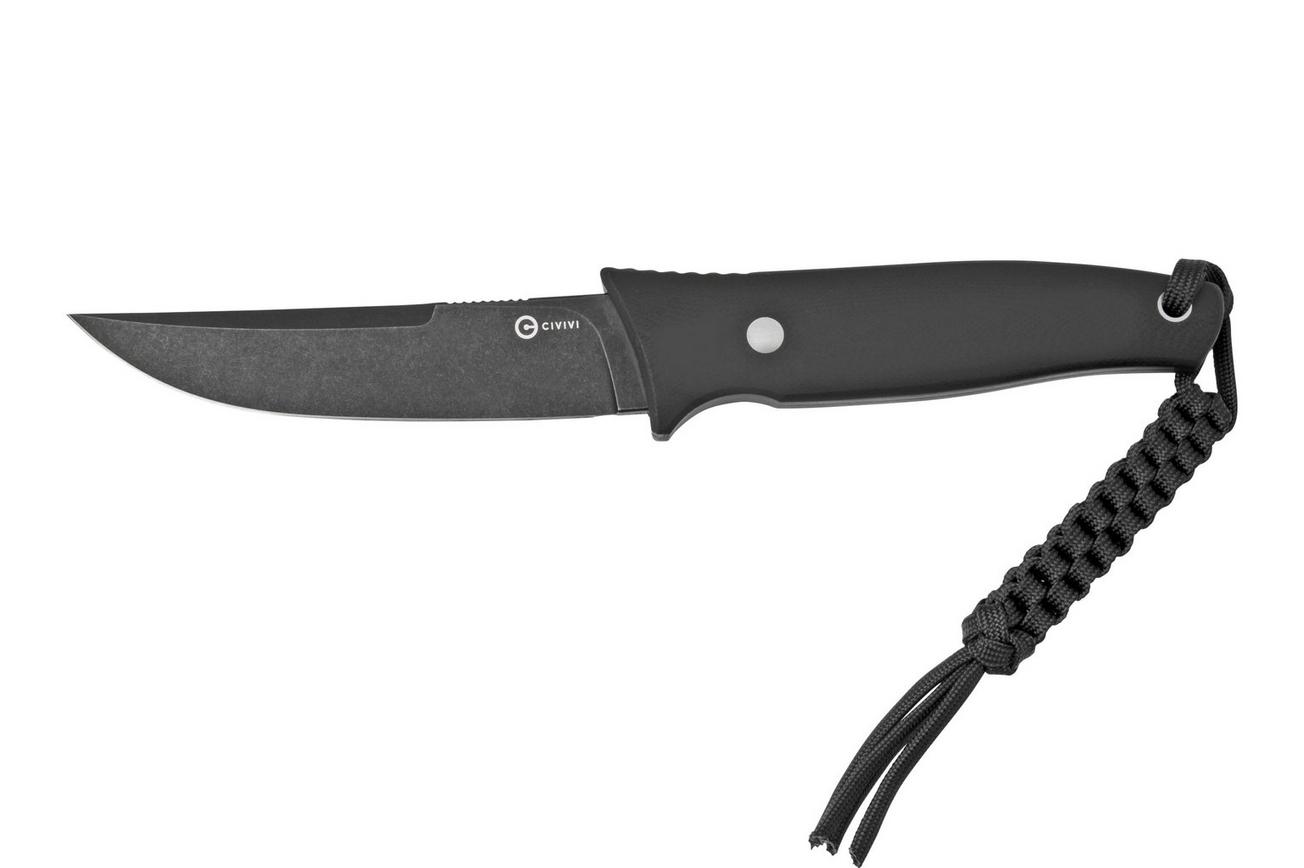 Civivi Tamashii C19046-3 Black G10, Blackwashed vaststaand mes, Bob Terzuola design