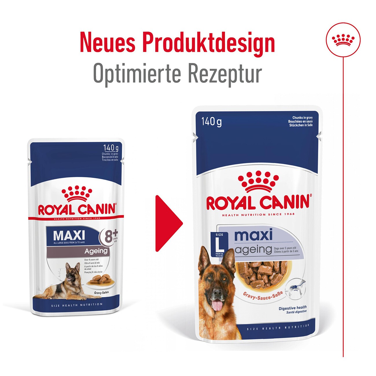 ROYAL CANIN Maxi Ageing 8+ in Soße 10x140g
