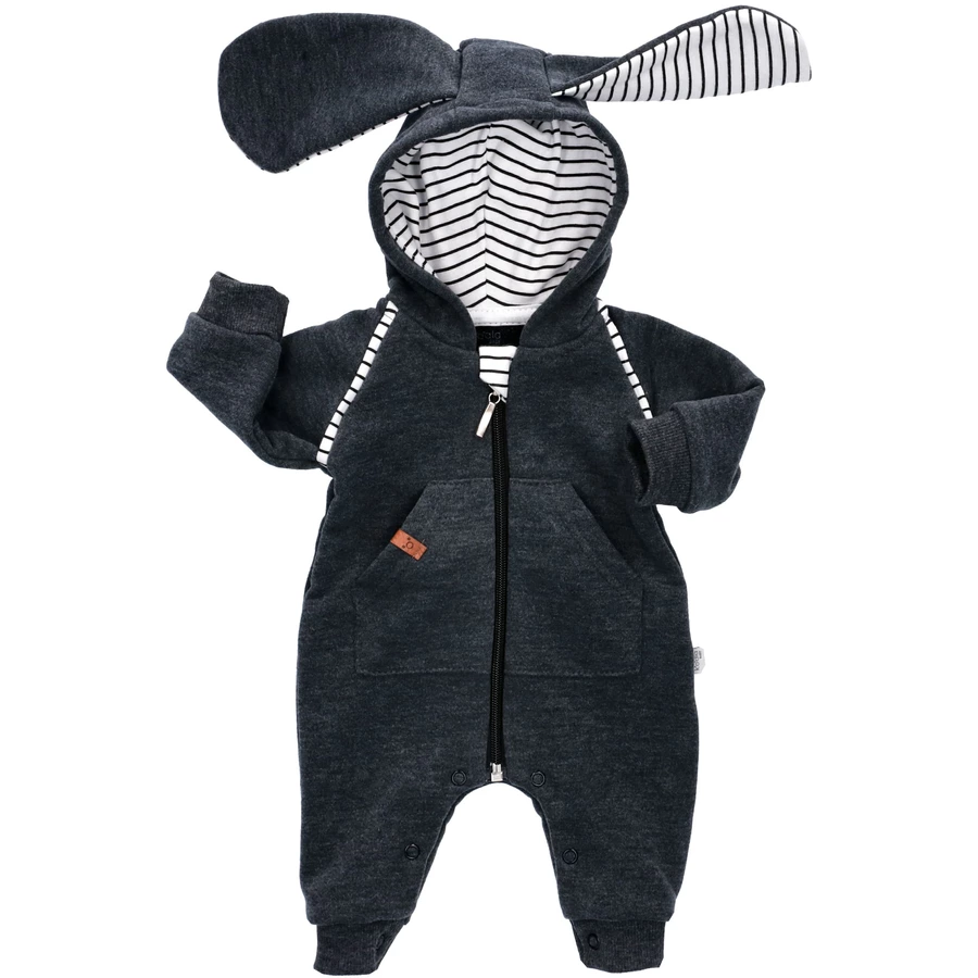 Koala Baby Overall Strampler Sweet Bunny - by Koala Baby dunkelgrau