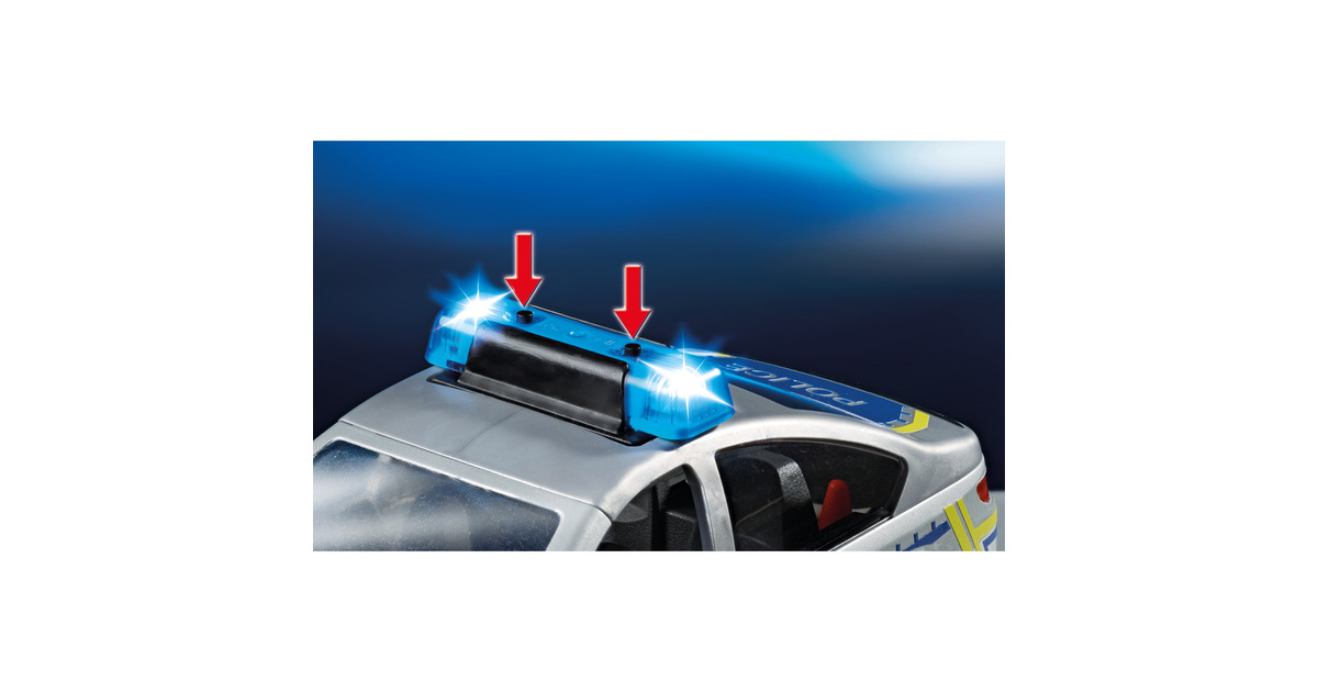 PLAYMOBILAction Heroes - Politie patrouilleauto Constructiespeelgoed  (71729)