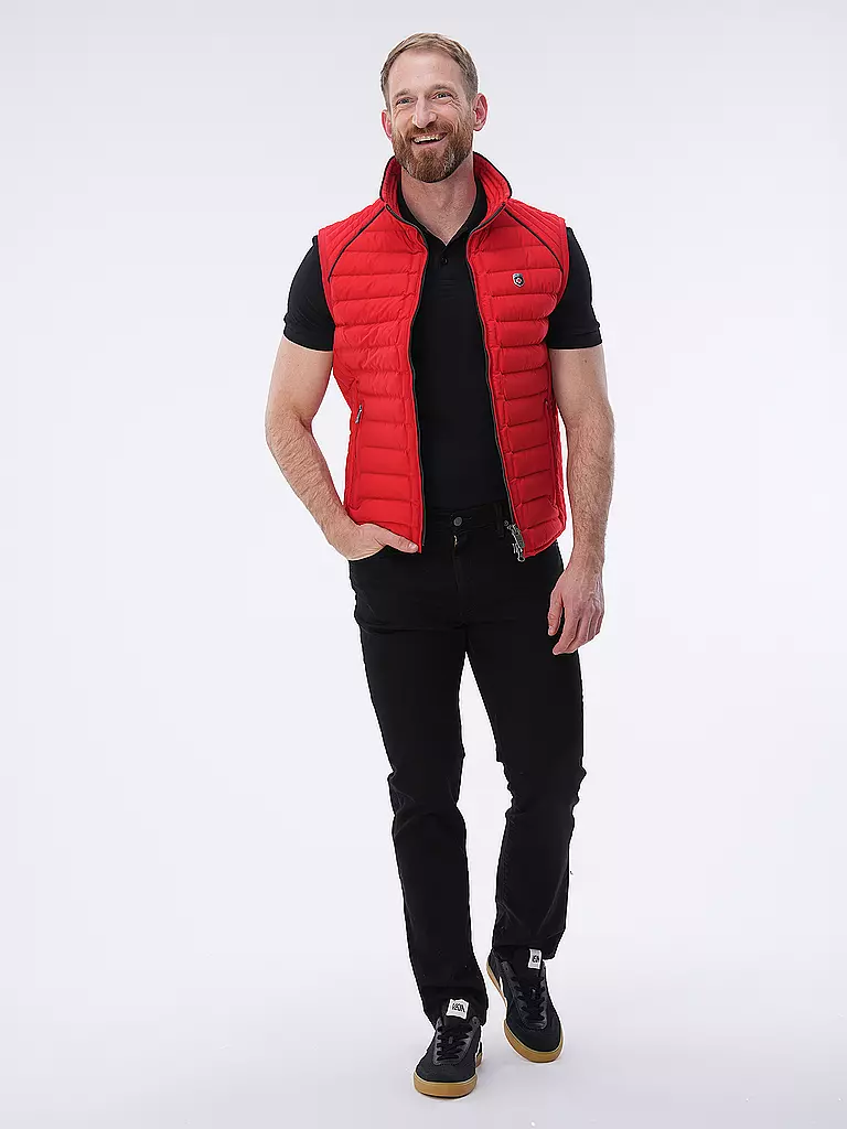 WELLENSTEYN Steppgilet MOL rot