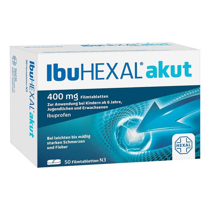 IbuHexal akut 400 mg Filmtabletten, 50 St