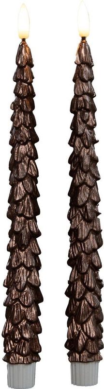 Anna's Collection - LED Dinerkaars - Brons - D 3 H 27 cm