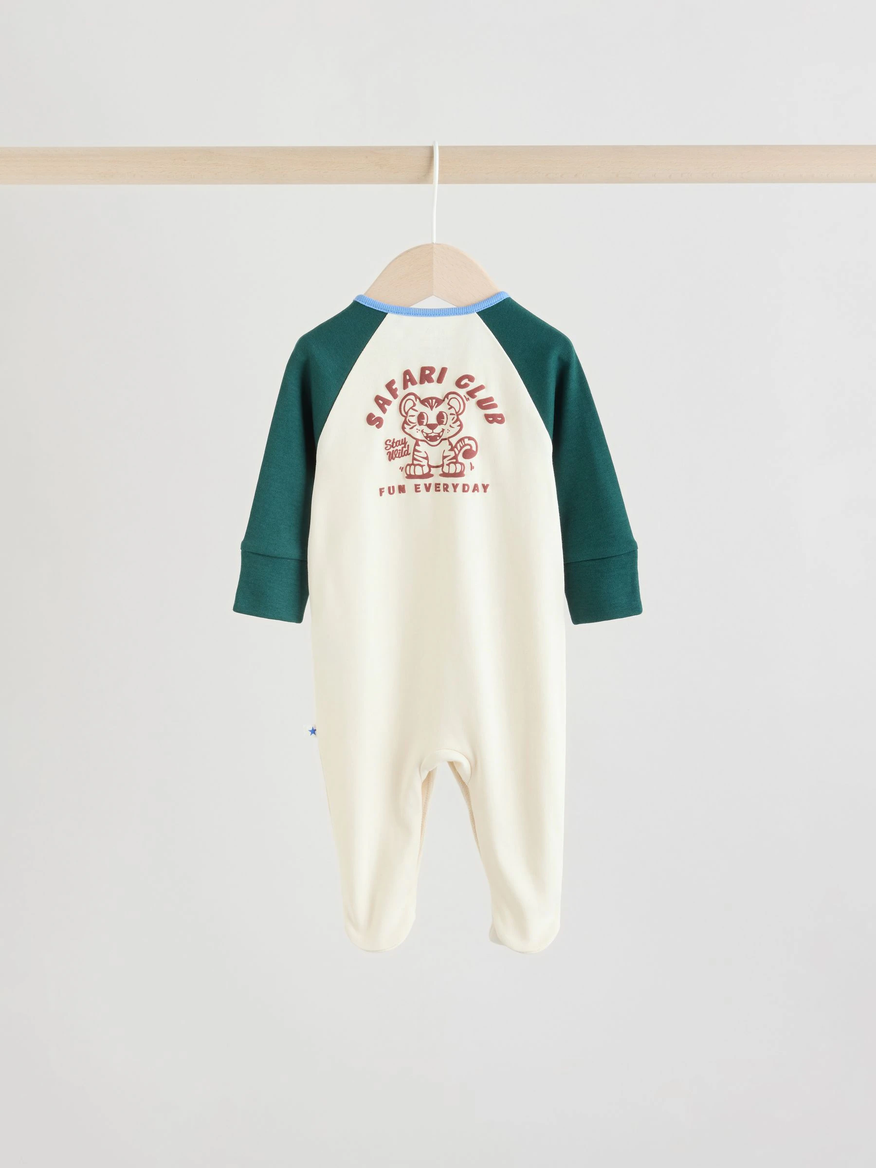 Meerkleurig collegesportstijl - Verpakking van 3 babypyjama's (0 mnd-3 jr)