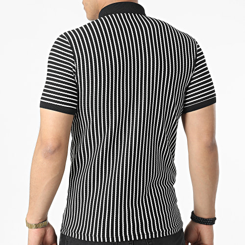 Polo A Manches Courtes 1750 Noir Blanc