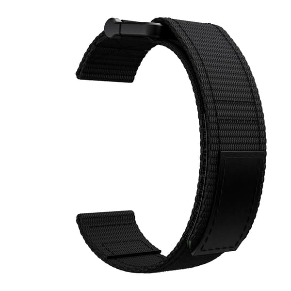 INF Klokkereim 22 mm for Garmin Fenix 5/6/7 Forerunner Approach Nylon Sort
