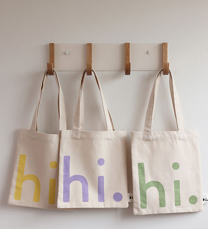 Design Letters Shopper - Klein - Hi - Natur/Gelb