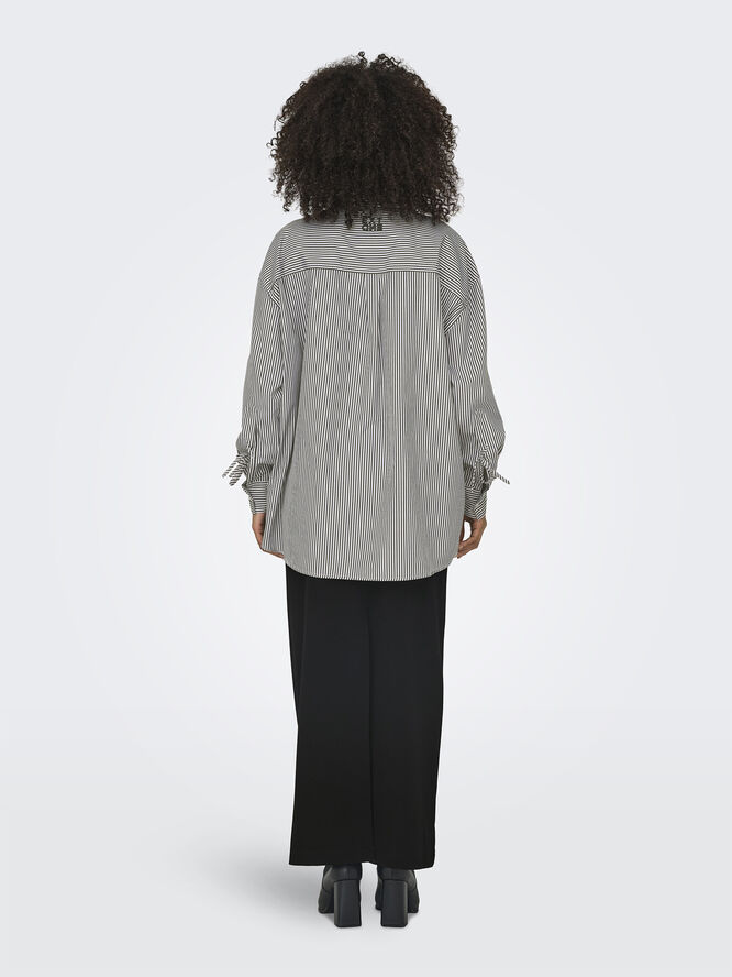 ONLY ONLACIA LIFE LS DETAIL SHIRT XT WVN Blå