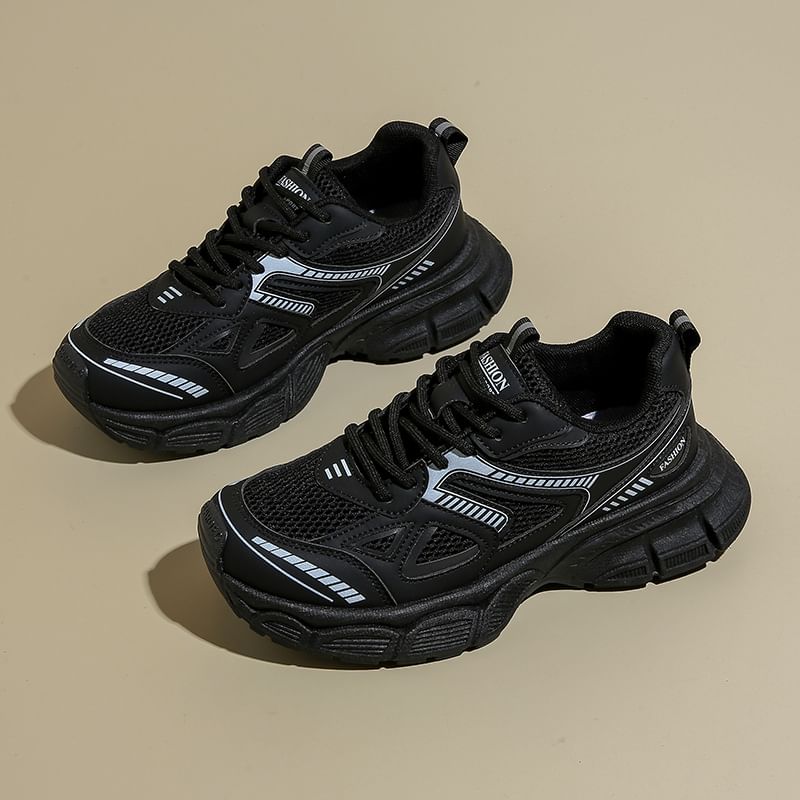 FRAISO - Matching Platform Two Tone Lace Up Sneakers (verschillende designs)