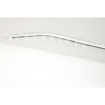 Intensions 135° bocht + verbinder gordijnrail Plus wit