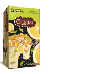 Celestial Seasonings Honey Lemon Ginsenggreen Tea 20ST
