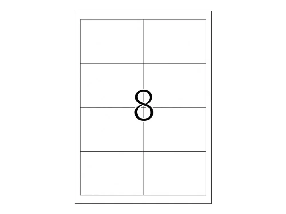 HERMA Premium - Papir - mat - permanent selvklæbende - hvid - 97 x 67.7 mm 800 etikette(r) (100 ark x 8) laminerede etiketter