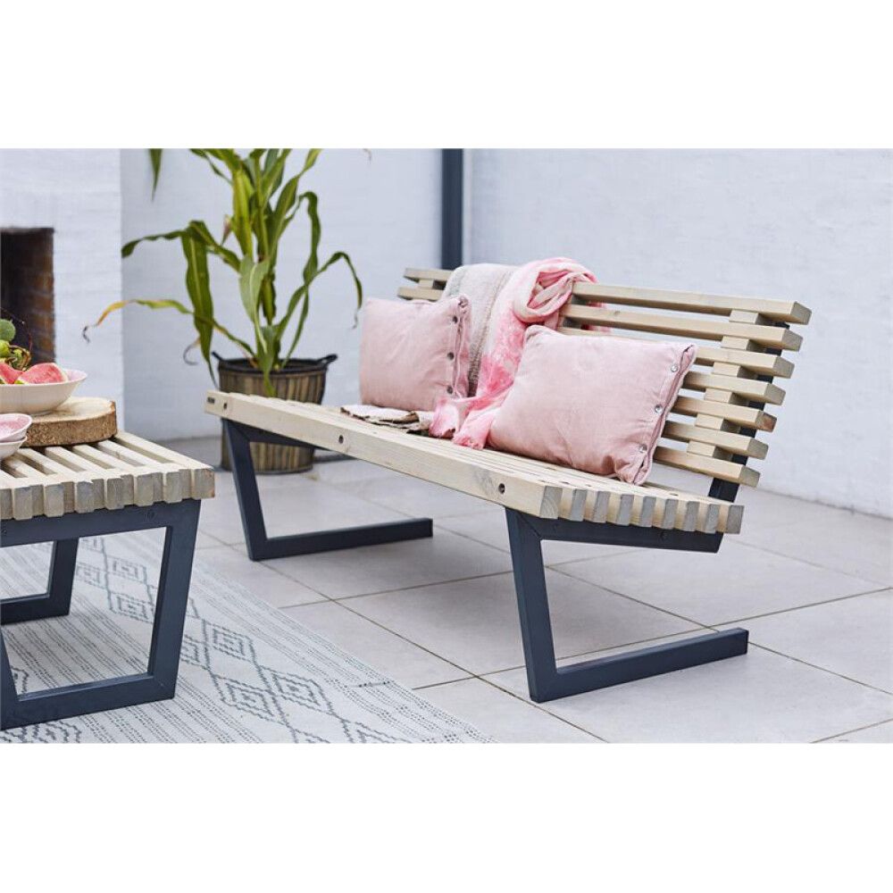 BENKESETT PLUS BENK/STOL/BORD SIESTA 138CM NATUR
