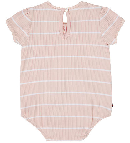 Tommy Hilfiger Body k/ä - Rib - Laune Pink/White Stripe