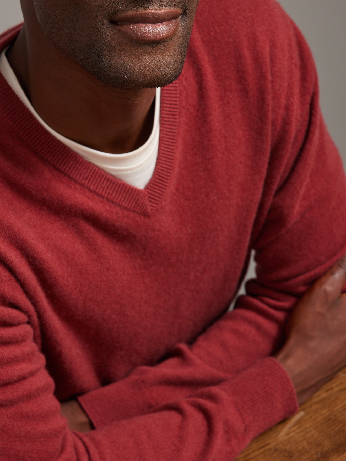 Pull col V homme - Collection Cachemire