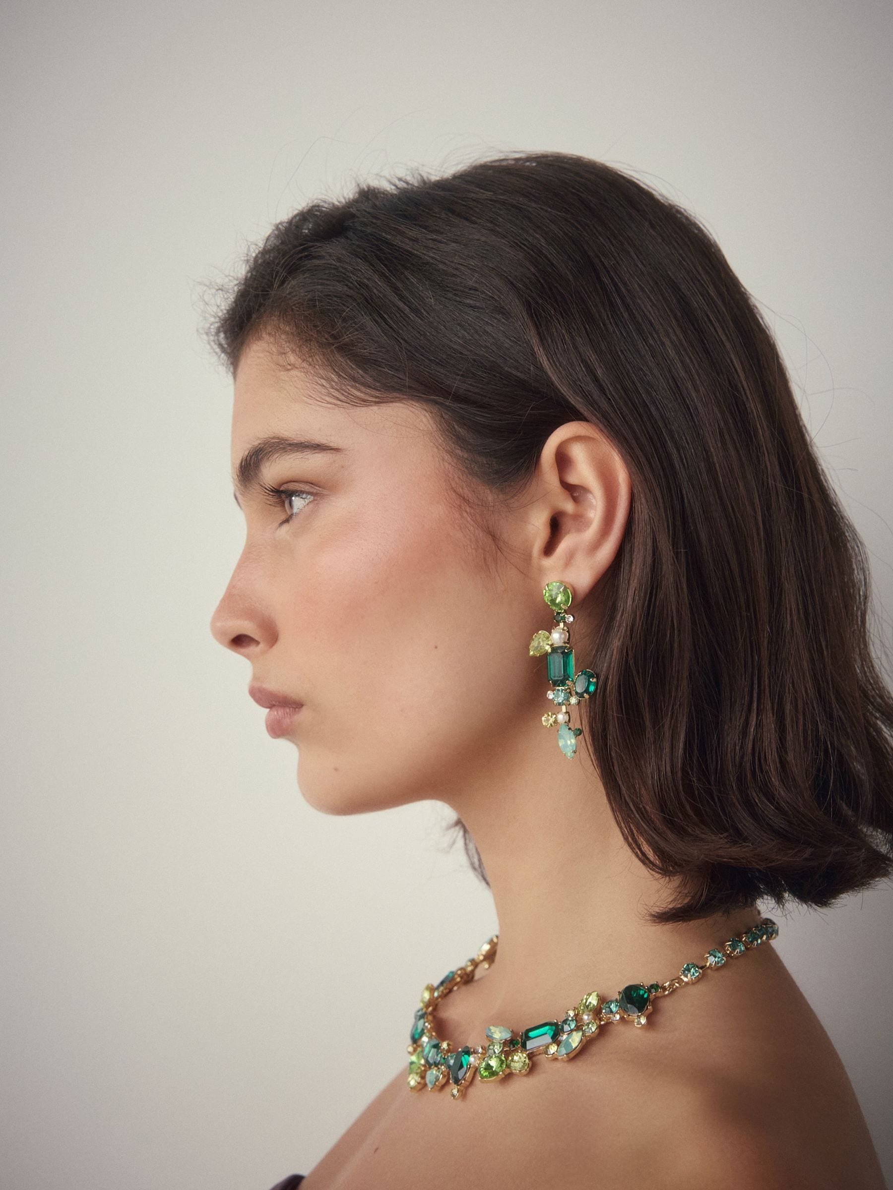 Groen - Statement Jewel Necklace