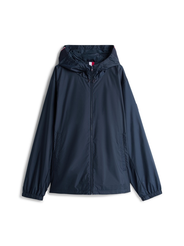 Tommy Hilfiger Big & Tall Outdoorjacke »BT-RWB HOODED JACKET-B« mit Kapuze Kapuzenjacke Freizeitjacke Übergangsjacke Funktionsjacke Grosse Grössen