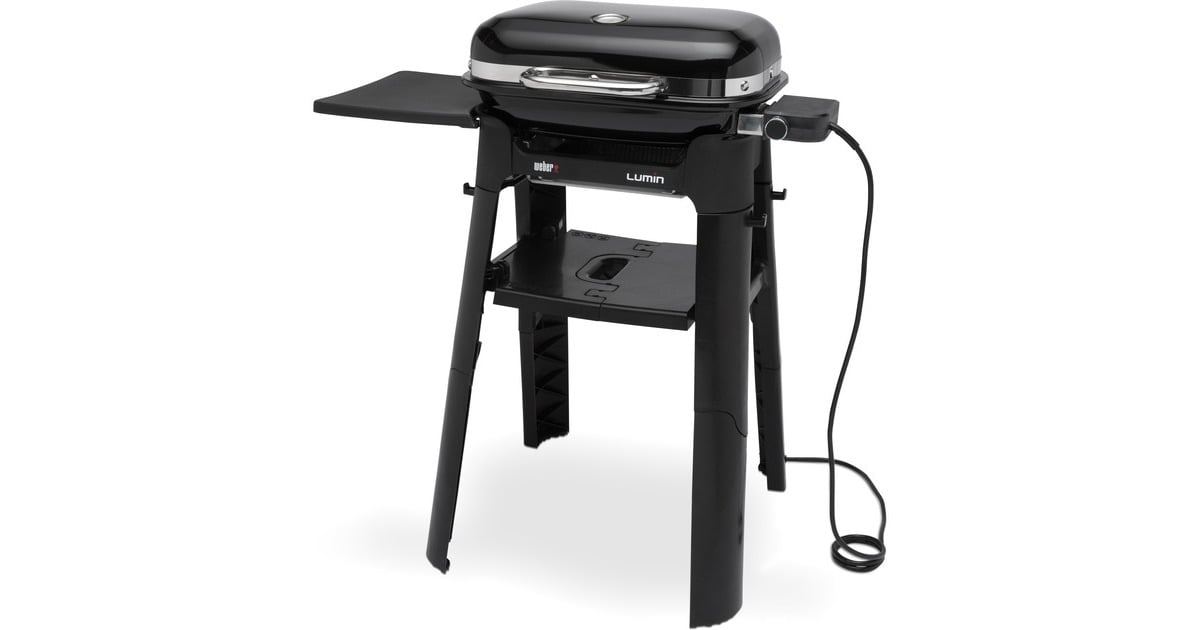 WeberLumin Compact-elektrische barbecue met onderstel  (Zwart)