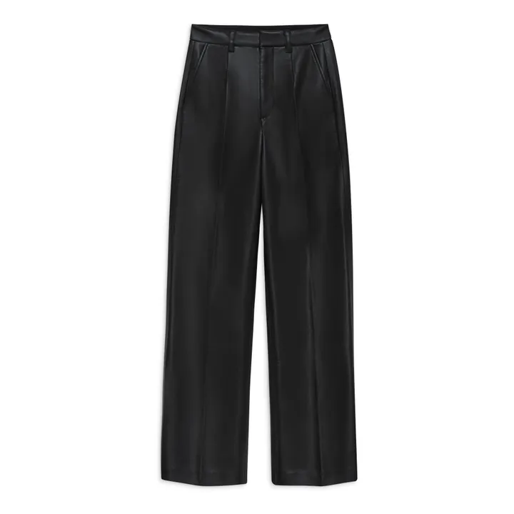 Anine Bing Pantalon Carmen Cuir Recyclé | Noir