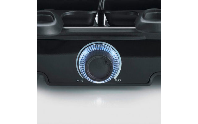 Severin RG 9670 Raclette Grill 1400 W schwarz für 8 Personen