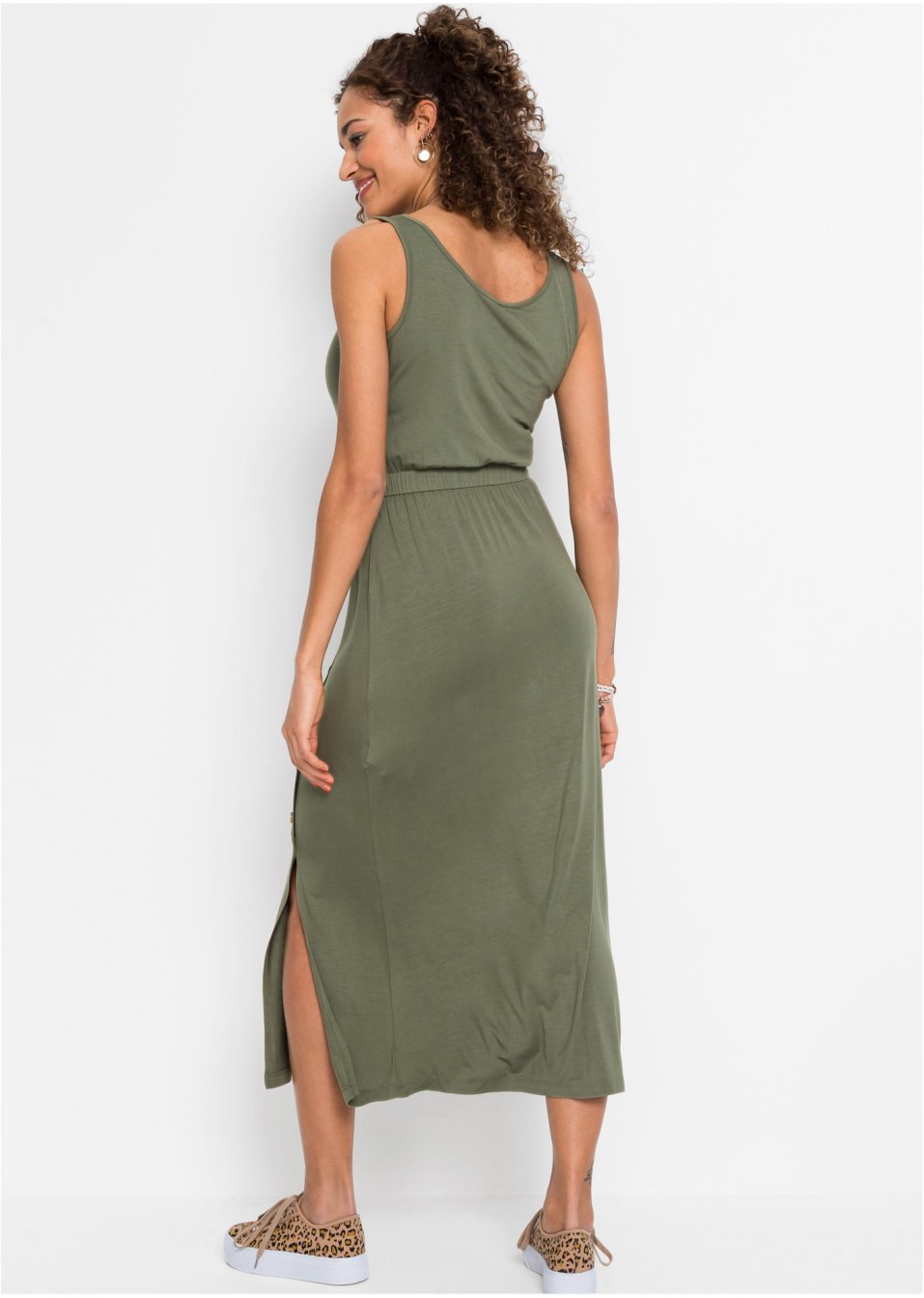 Robe longue à boutons