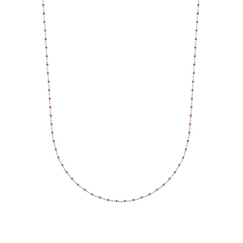 Collier Femme - Argent 925 - Email - Longueur : 45 cm