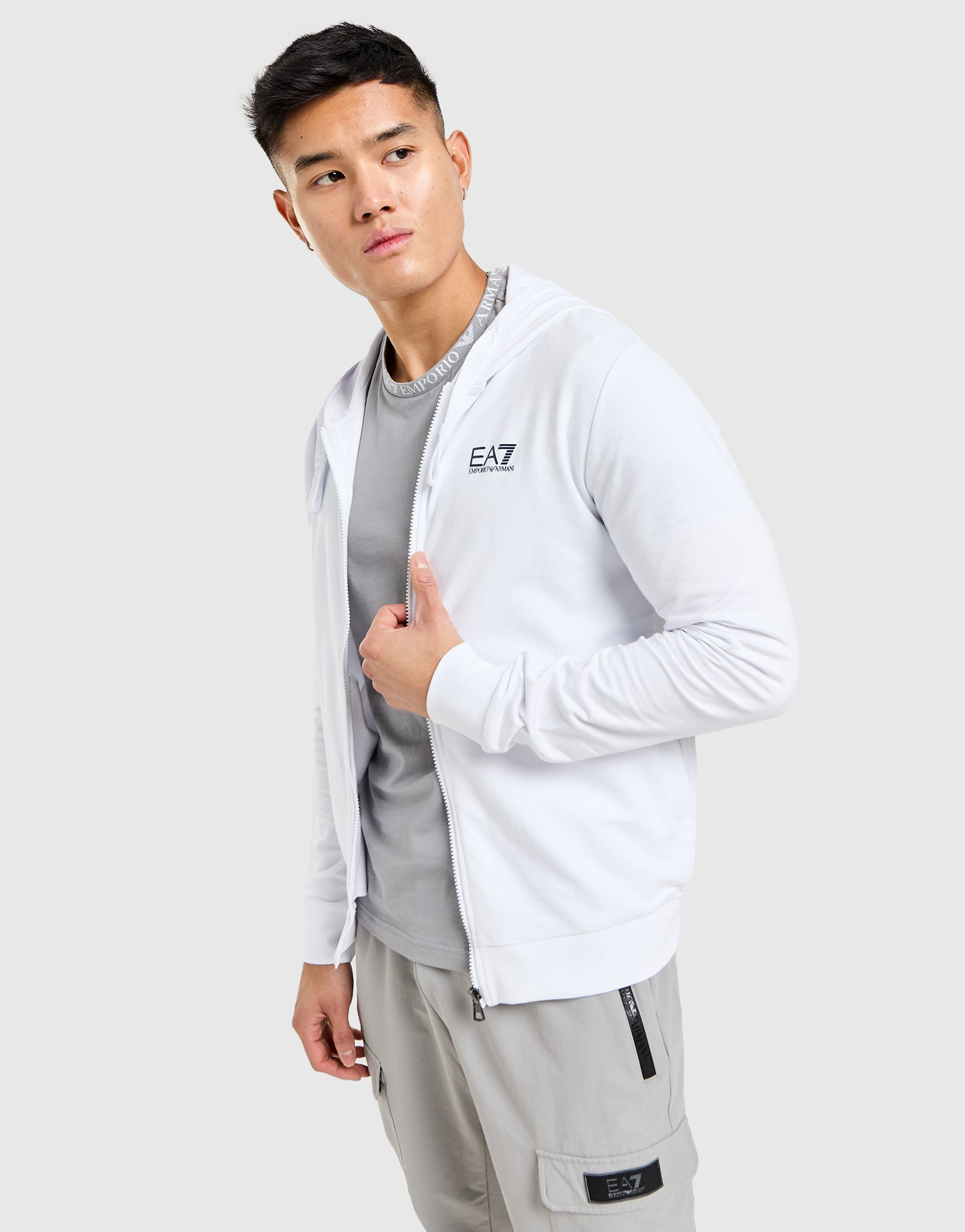 Emporio Armani EA7 Sweat à Capuche Zippé Homme
