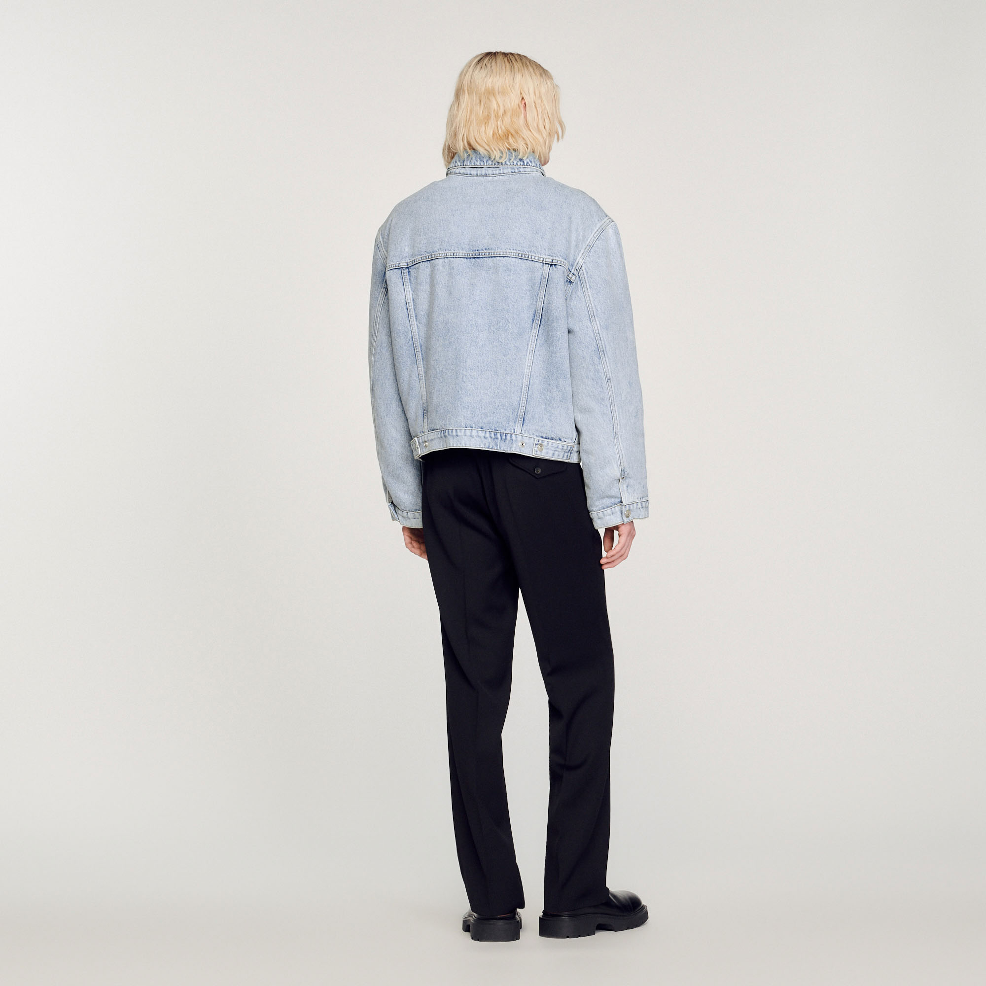 Blouson en denim molletonne