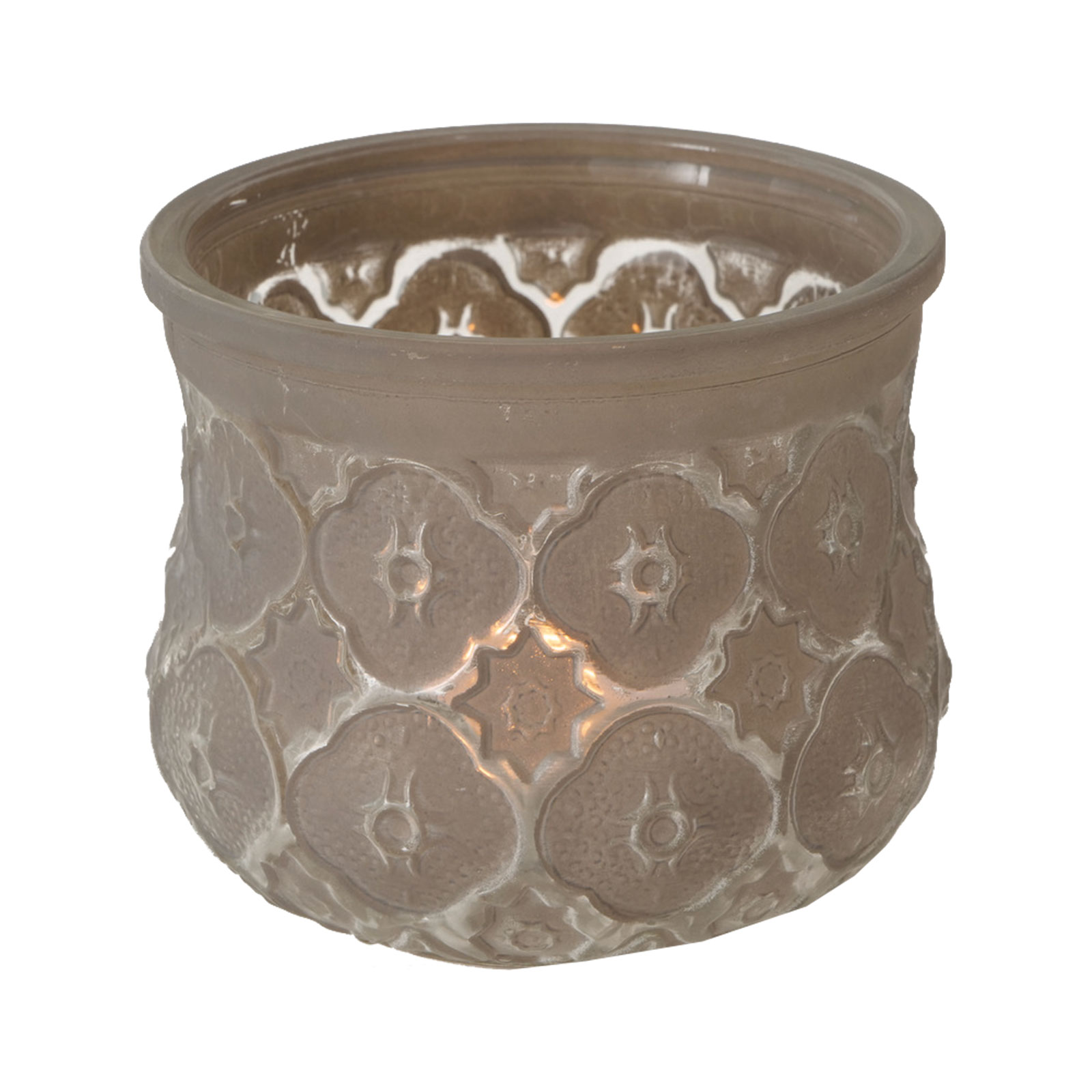 Windlicht - Glas - Ornament - 9 cm hoch