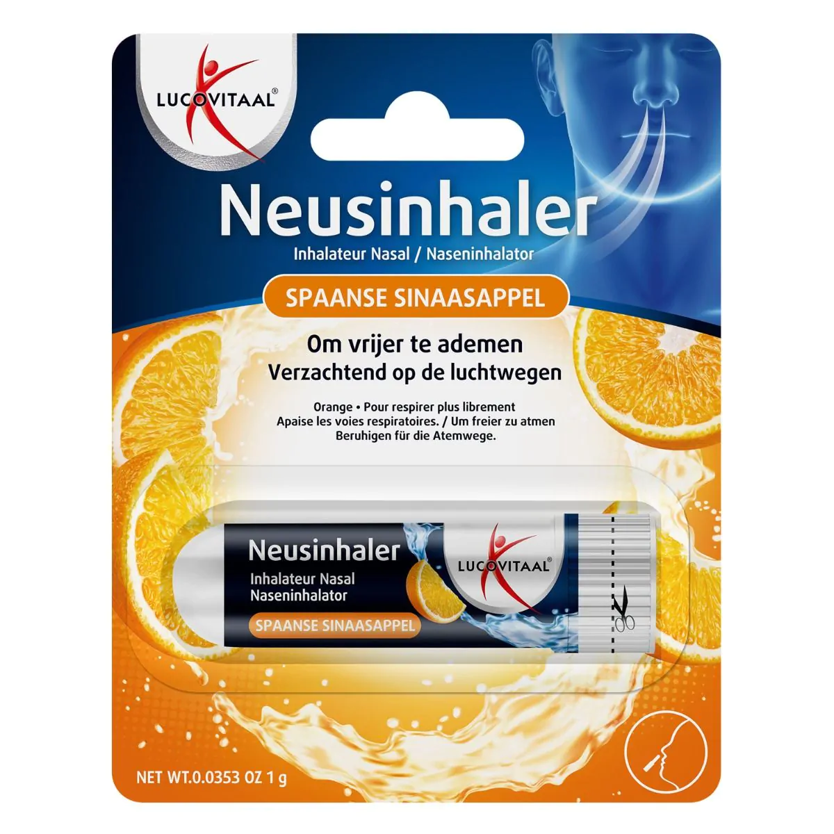 Neusinhaler Spaanse Sinaasappel 1g