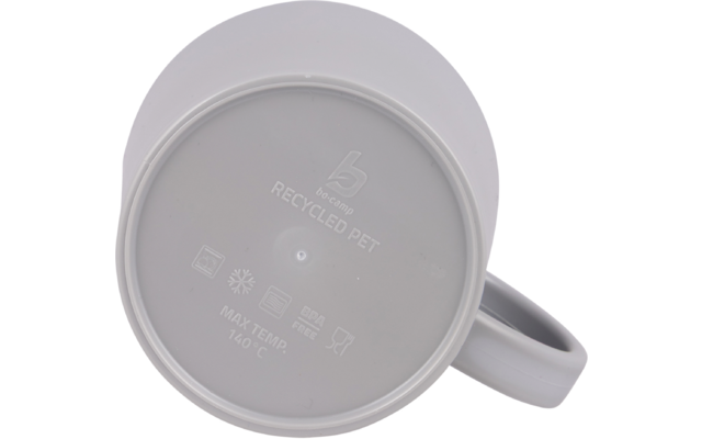 Bo-Camp Becher Renew aus recycelten RPET Grau 400 ml