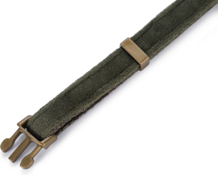 Designed by Lotte hondenhalsband Velura groen 20-30 x 1 cm