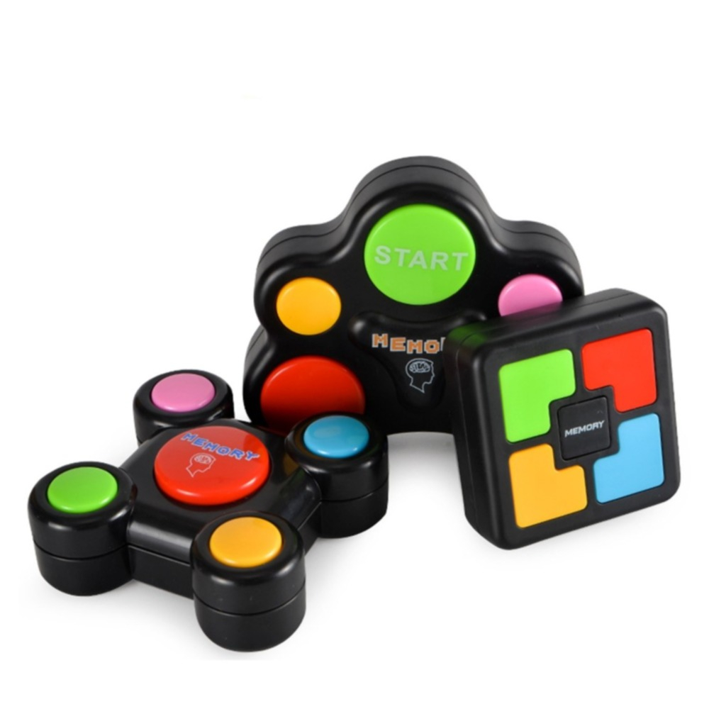 Elektronisches Gedächtnis Spiel Gehirn Training mit Farben und Musik (Inkl. 3x LR44 Batterien) - Bunt