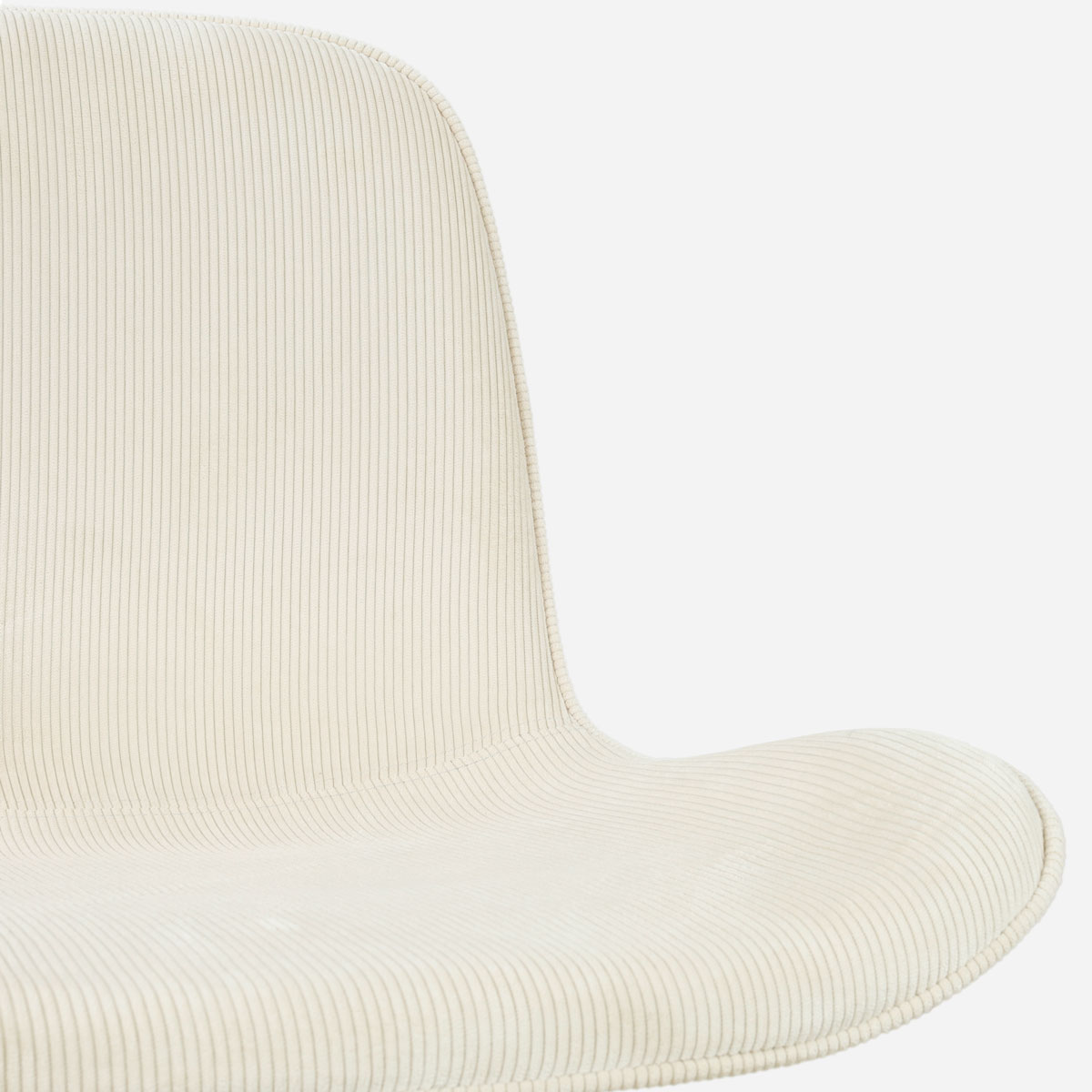 Barkruk Nino-Fé zwart onderstel rib beige 65 cm