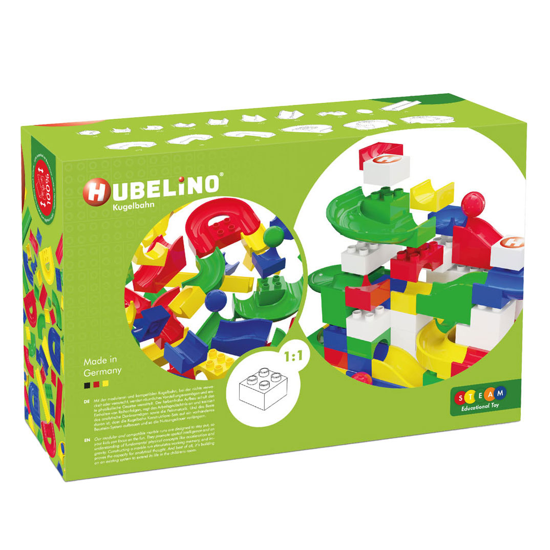 Hubelino Knikkerbaan Baanelementen, 128dlg.