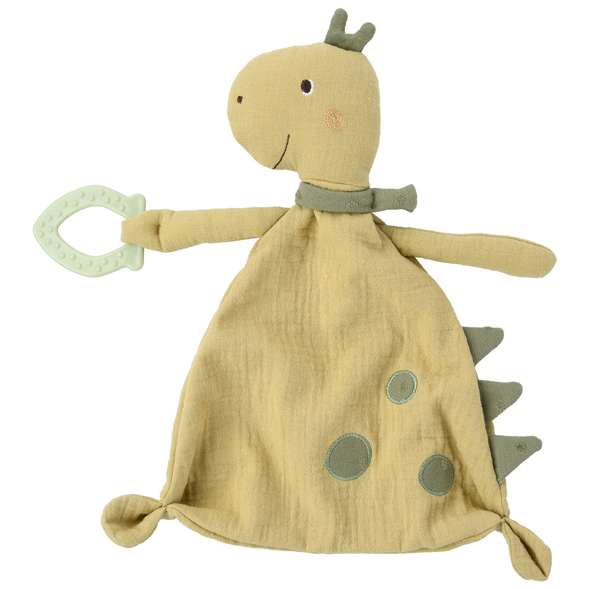Topomini Baby Schmusetuch im Dino-Design hellgrün