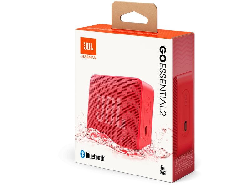 JBL Bluetooth Speaker Go Essential 2 Rot Wasserdichter tragbarer Lautsprecher