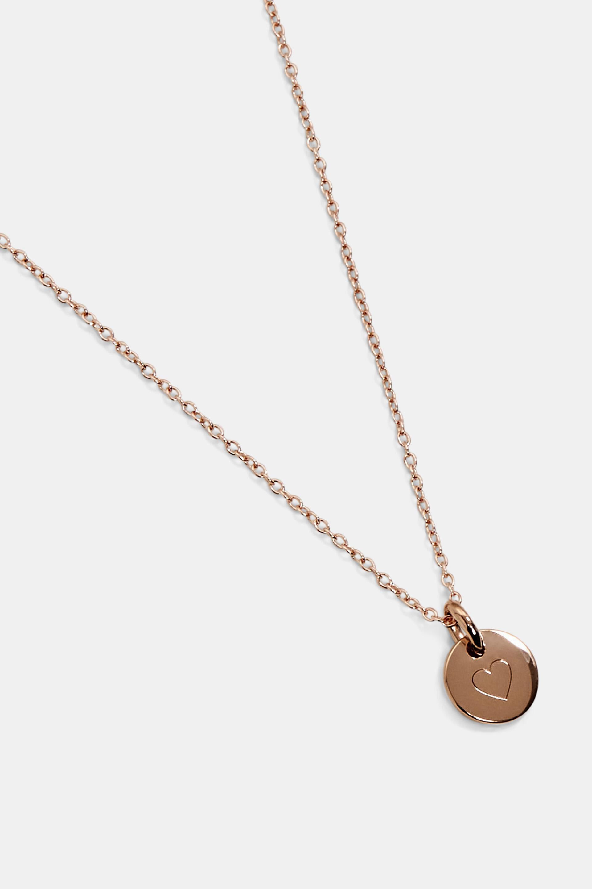 Collier à pendentif gravé, argent sterling
