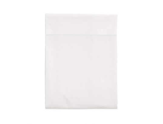 TERRE DE NUIT - Drap plat 100% coton blanc 240x310 cm