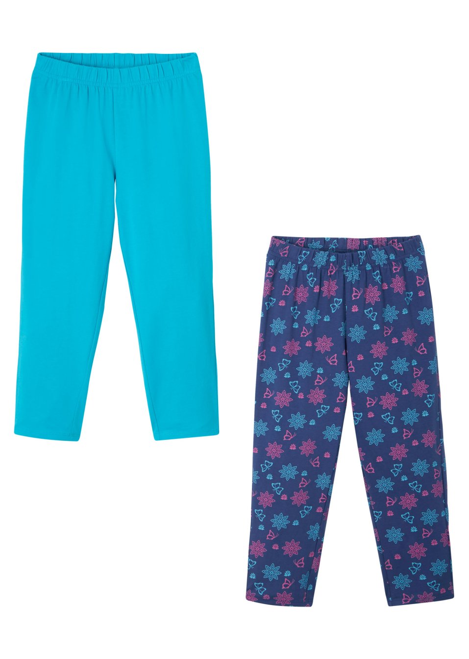 Lot de 2 leggings 3/4 fille