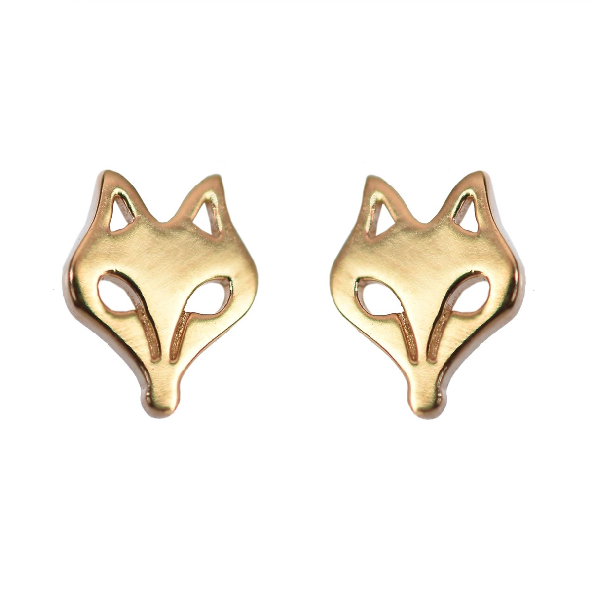 Boucles d'oreilles Renard Plaqué OR 750 3 microns