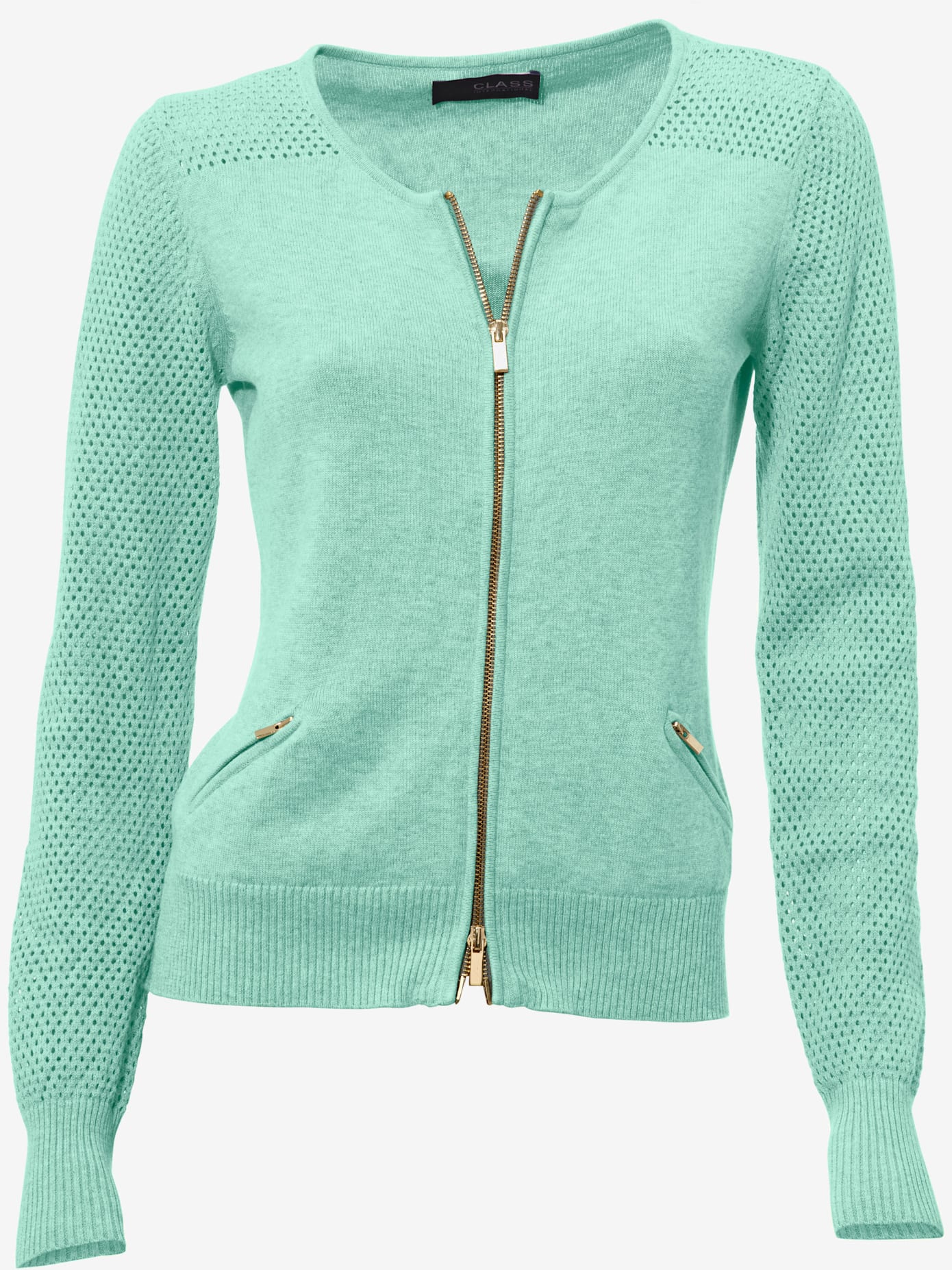 Cardigan motif tricot ajouré tendance
