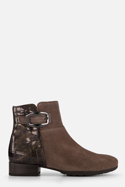 Gabor Enkellaarsjes bruin Suede