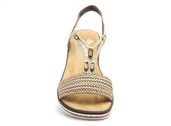 Rieker nu pieds plats femme v3662 beige