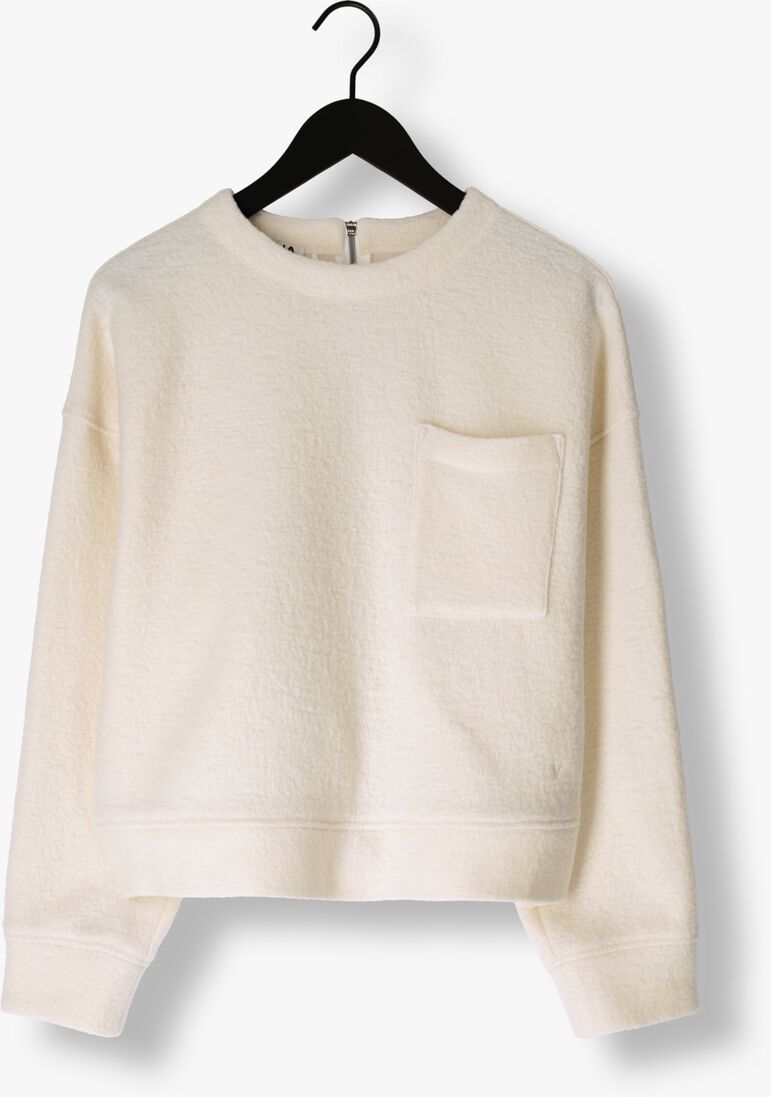 VANILIA witte vanilia trui curl wool sweat