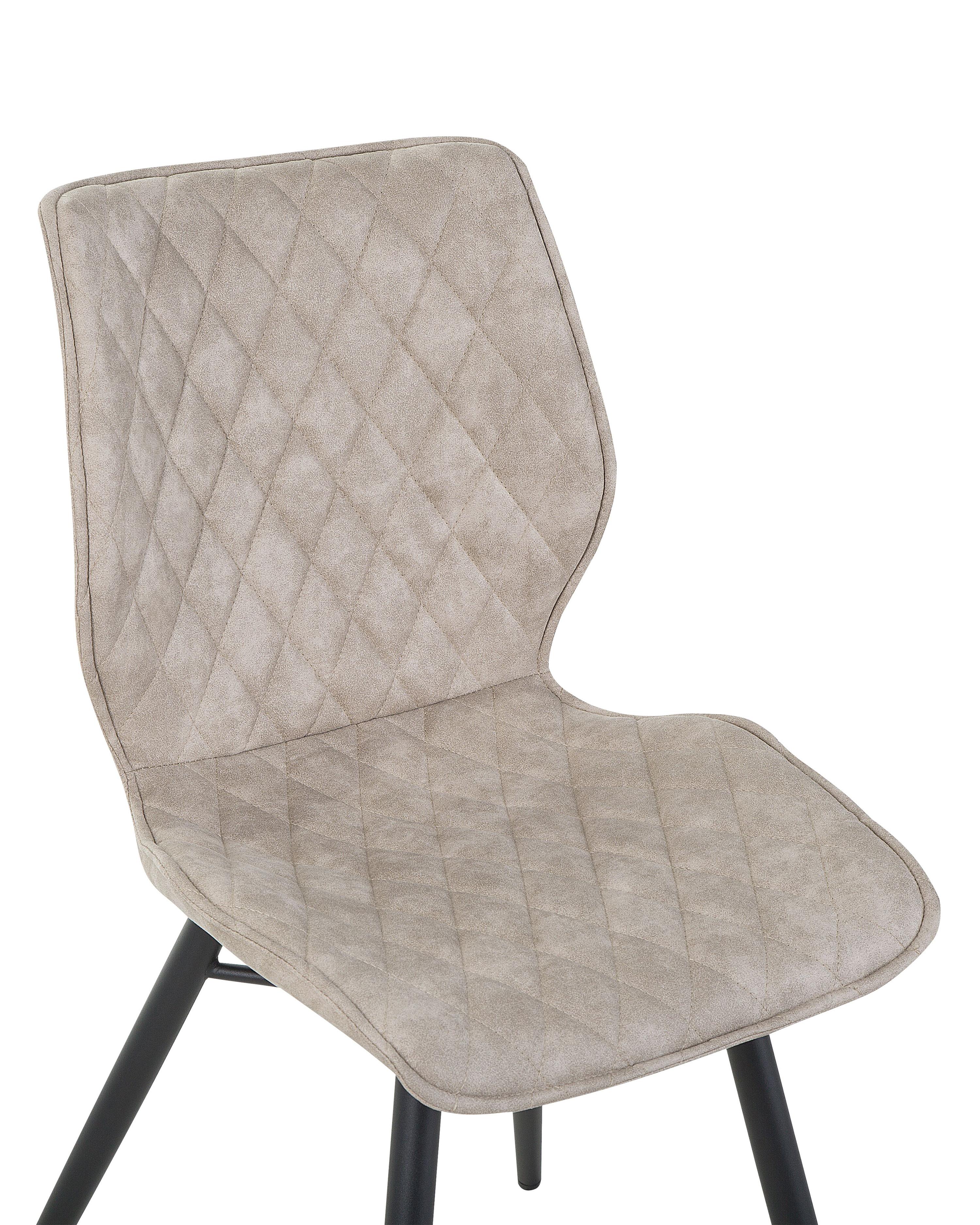 Set van 2 eetkamerstoelen LISLE Beige