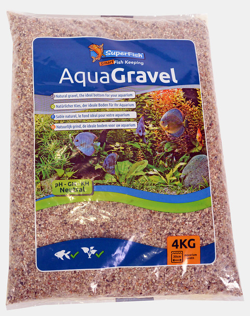 aquariumgrind gravel light 1-2 mm, 4 kilo