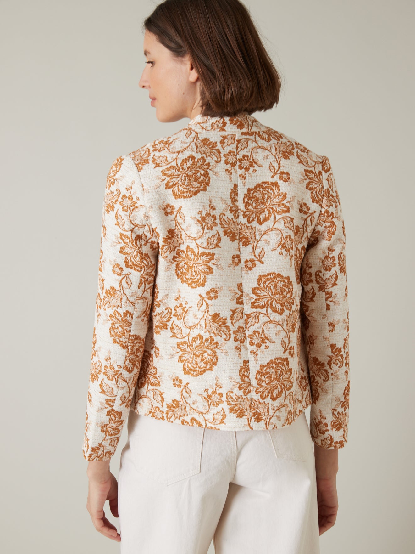 Veste tissu natté femme